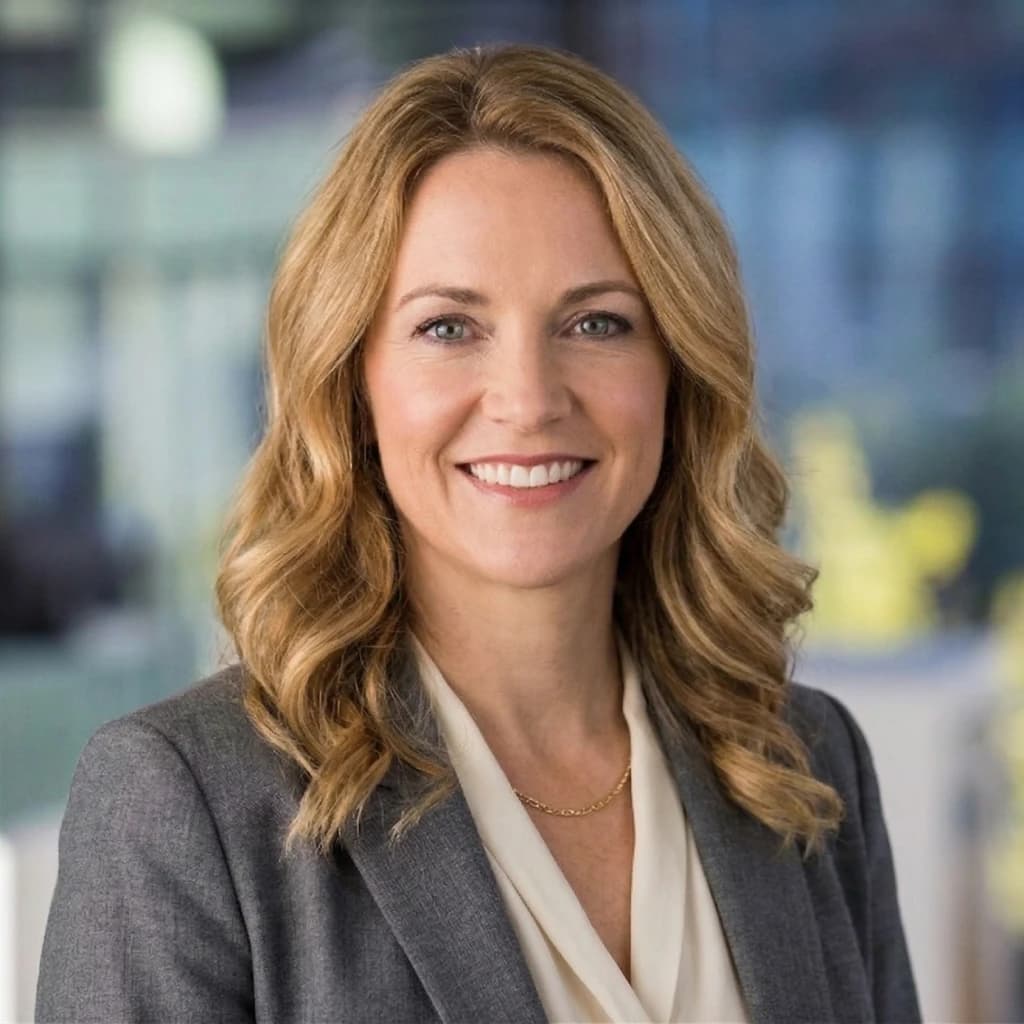 AI-generated professional headshot for a lawyer